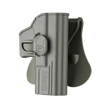 

Amomax Tactical Holster for Glock 19/23/32 ISSC M22 Series ICS BLE-XAE Series Right-handed Green Standard only with waist plate