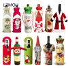 New Year 2022 Gift Santa Claus Wine Bottle Dust Cover Xmas Noel Christmas Decorations for Home Navidad 2021 Dinner Table Decor 1