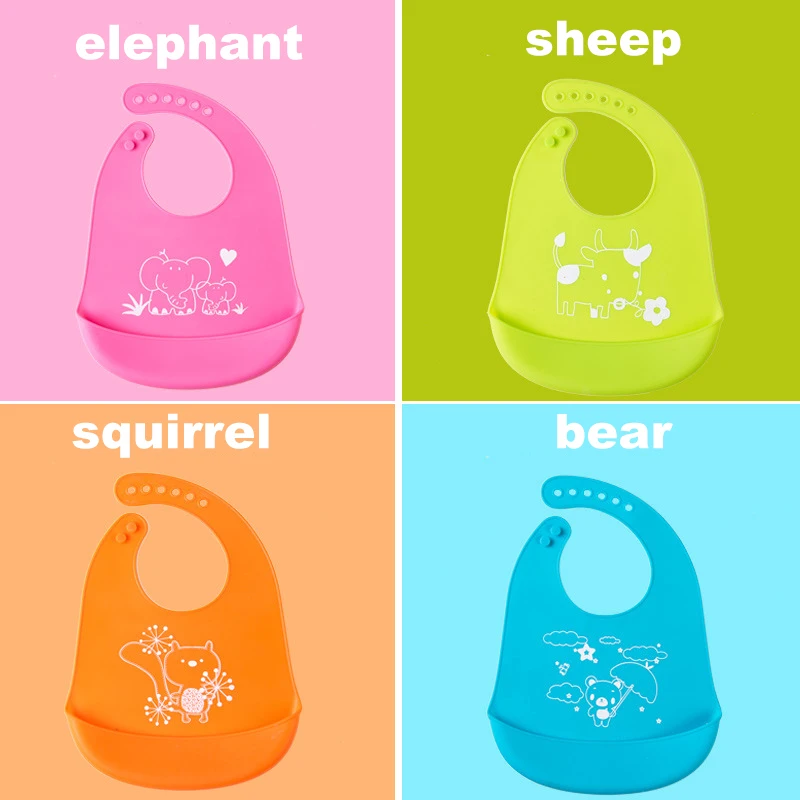 1 шт. детские вещи водонепроницаемый силиконовый нагрудник для кормления