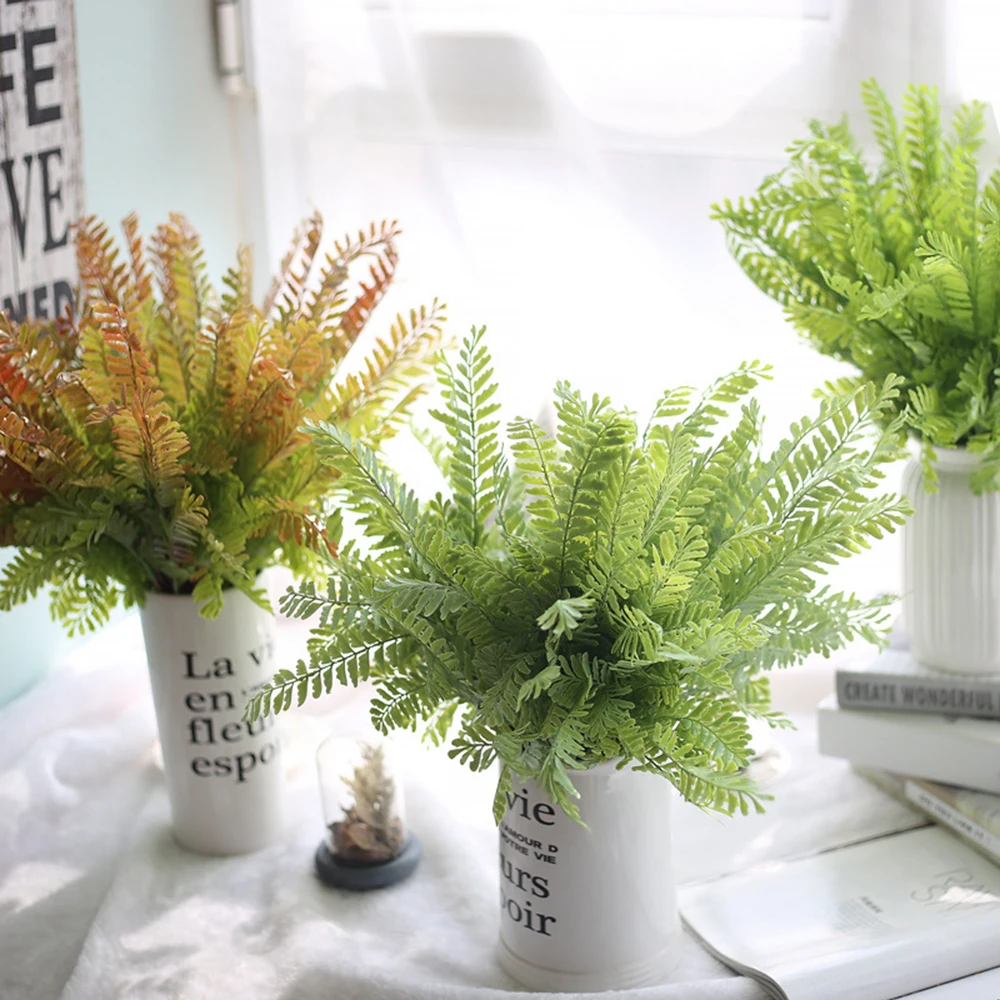 Artificial Green Plant Sage Simulates Leaf Wall Desk Fake Leaves Plant For Home Garden Decoration Simulation Fake Flower 4
