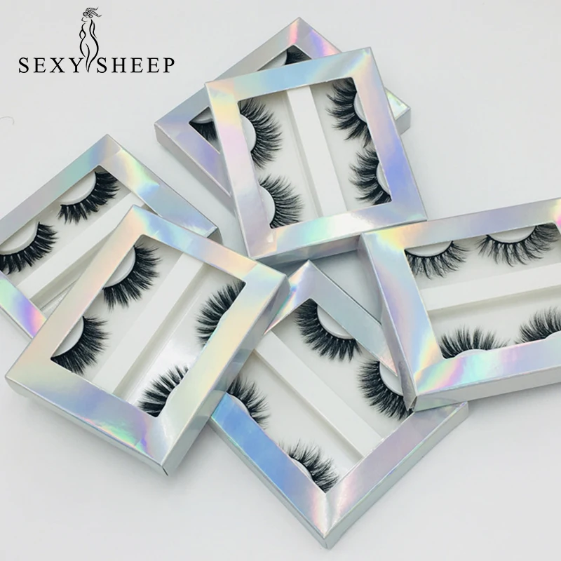 

SEXYSHEEP 2Pairs 3D Faux Mink Hair False Eyelashes Natural/Thick Long Eye Lashes Mixed Wispy Makeup Beauty Extension Tools