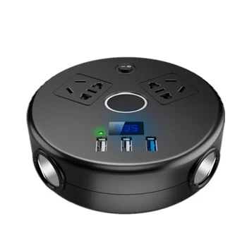 

Onever Universal 150W Multi-Functional Car Socket Car Inverter Intelligent Voice 12V Convert To 220V Power Converter