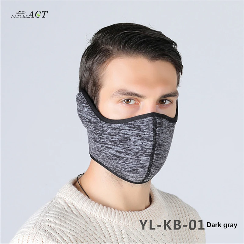 Men Women Multi-function Half Face Mask Winter Outdoor Ski Earmuffs Sports Bicycle Riding Ski Warm Riding Mask Headgear