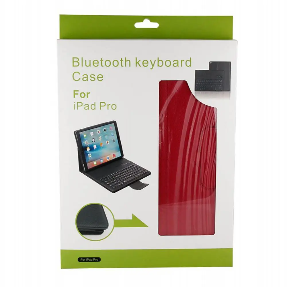 12,9 дюймов Съемная кожаная Bluetooth клавиатура с защитным чехлом для iPad Pro