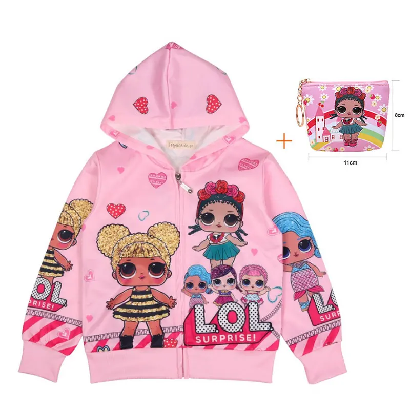 Новая модная рубашка с большим кукла глазами LOl кондиционер куртка Детская