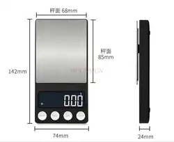 Precisão portátil mini eletrônico pesando 0.01g alta precisão pequeno comida chá pesando escala de ouro do agregado familiar grama pesando