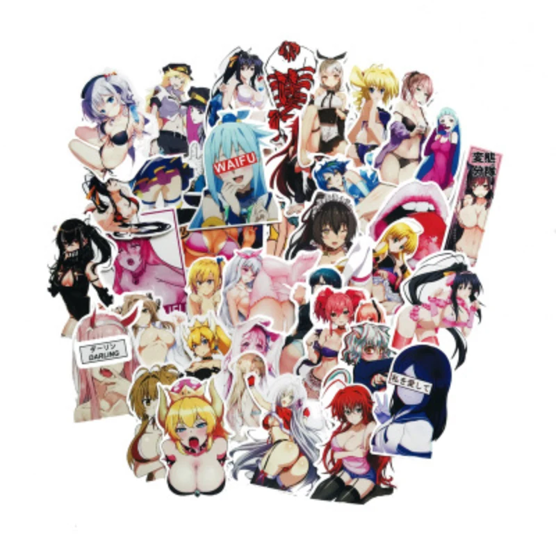100Pcs Sexy Maid Cartoon Bunny Girl Sticker For Snowboard Laptop Luggage Cart Refrigerator DIY Style Vinyl Home Decoration