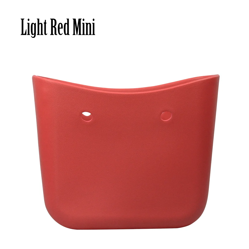Стиль obag мини сумка для тела EVA сумка O женская сумка резиновая Силиконовая Водонепроницаемая модная женская сумка без логотипа - Цвет: Light red mini