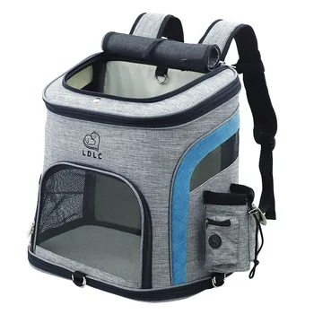 

Waterproof Padded Fabric Pet Dog Puppy Cat Backpack Rucksack Carrier Bag Top Open Soft Side Breathable Mesh For Travel Camping