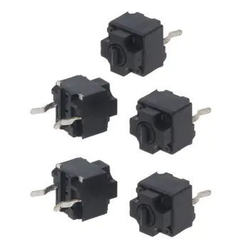 

5 Pcs Original Mouse Square Micro Switch Button EVQP0E07K Baolei Shark IE4.0 Black Spots 6x6x7.45