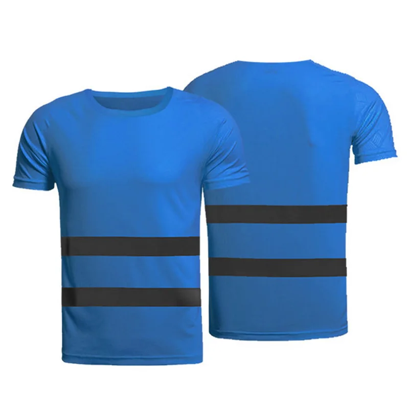 Motorcycle Clothing Motorcycle T Shirt Work Reflective T-shirt Workwear Traffic Motorcycle Night Rider Safety T-shirt Security High Visibility Cycling Sports Clothes