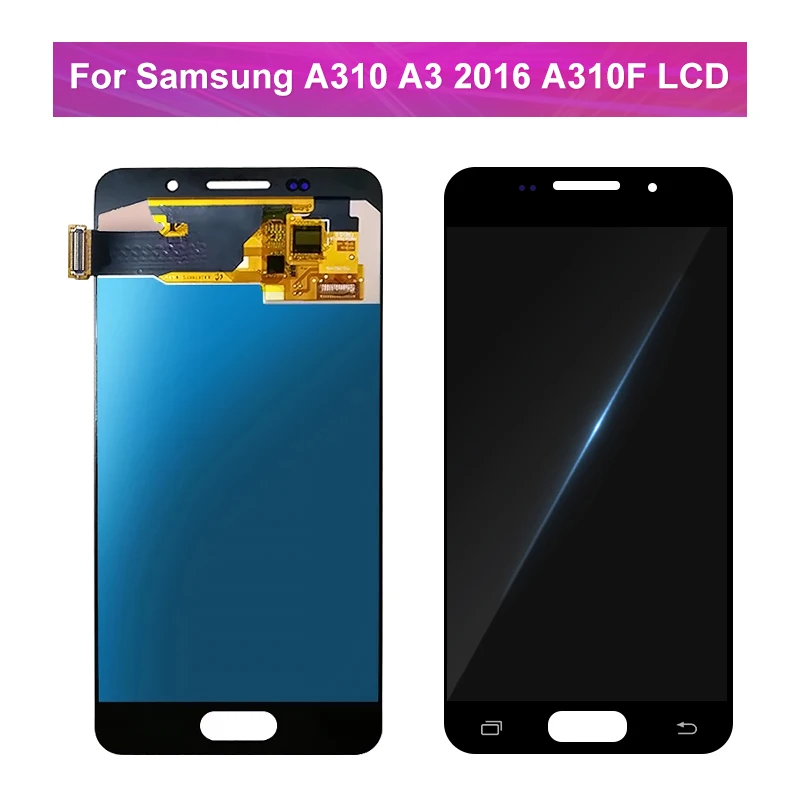 Super AMOLED дисплей A310 для Samsung Galaxy A3 2016 ЖК дигитайзер сенсорного экрана запасные