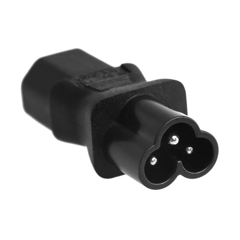 

OOTDTY IEC 320 3-Pin C13 Female To C6 Male Cloverleaf Plug AC Power Adapter Converter New 2017