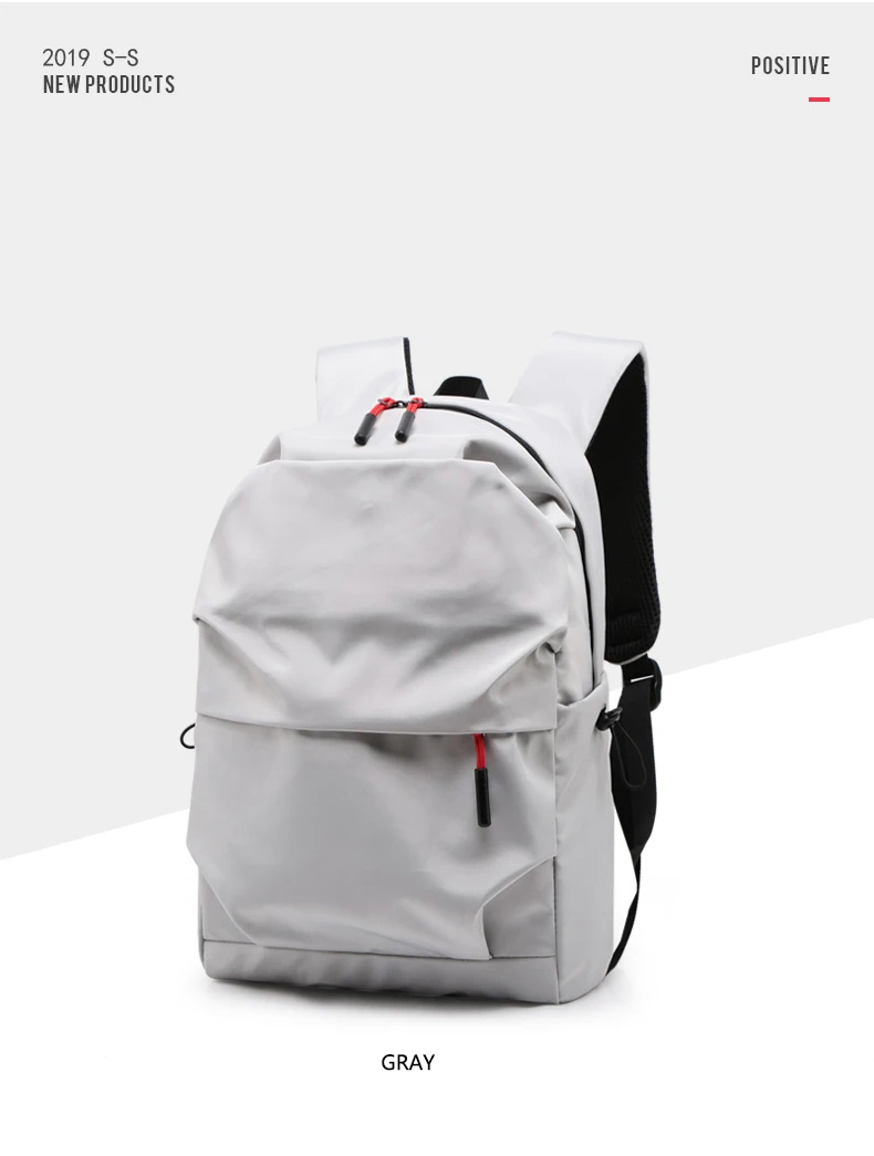 Мужской рюкзак для 15,0 дюймов ноутбука рюкзак большой емкости Рюкзаки студентов плиссированная Повседневная стильная Сумка водоотталкивающая