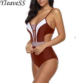 

2020 Sexy One Piece Swimsuit Push Up Swimwear Women Monokini Bodysuit Solid Swim Suit Female Bathing Suit Summer Beach Wear