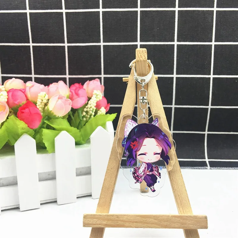 Аниме Demon Slayer Kimetsu no Yaiba брелок Kamado Tanjirou Nezuko Agatsuma Zenitsu Rengoku Kyoujurou cute fun акриловое