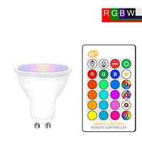 Lampadina a LED RGB dimmerabile 8W RGBW RGBWW GU10 faretto variabile magico a 16 colori Smart Light + funzione di memoria con telecomando IR