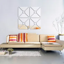 Напрямую от производителя DIY квадратная комбинация гостиной фон украшение наклейки на стену зеркало 3D наклейки на стену