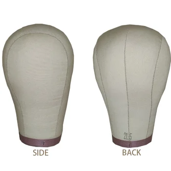 

1pc Canvas cork mannequin head for wig making wig block head