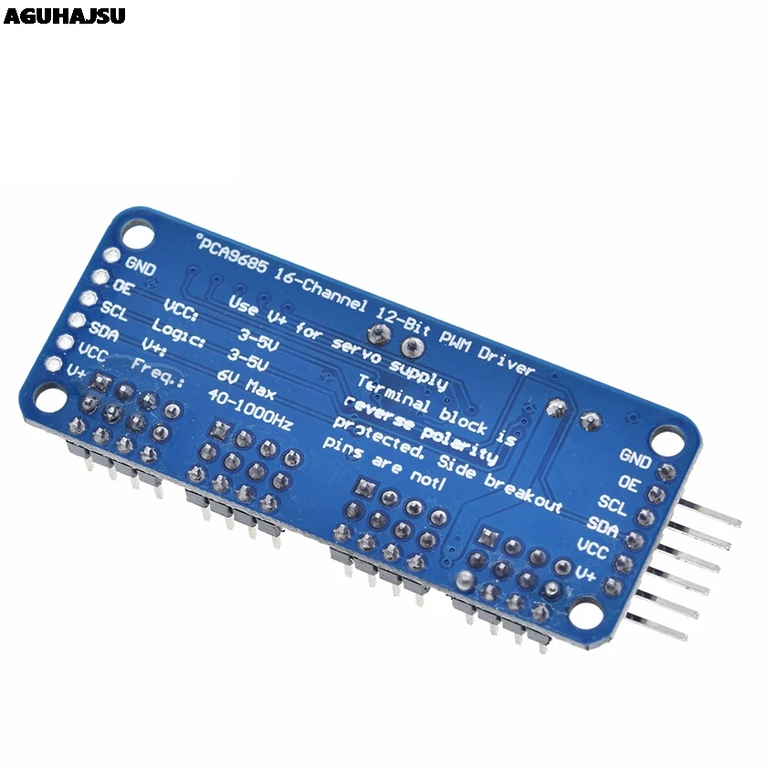 1 шт. 16-канальный 12-битная ШИМ/сервопривод-I2C интерфейс-PCA9685 для Raspberry Pi DIY Servo Щит Модуль