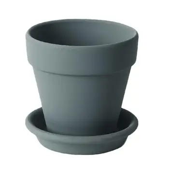 

1pc Simple Ceramic Flowerpot Succulent Container Flower Plant Flower Container for Decoration