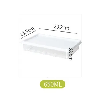 

Thicken transparent Food Storage Box 450ml/650ml/1000ml Refrigerator Food Box