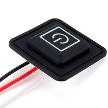 Botón de silicona de 3,7 ~ 12V, chaleco caliente, pantalones, guantes, cinturón de calefacción eléctrica, controlador de temperatura DIY, interruptor de Reóstato