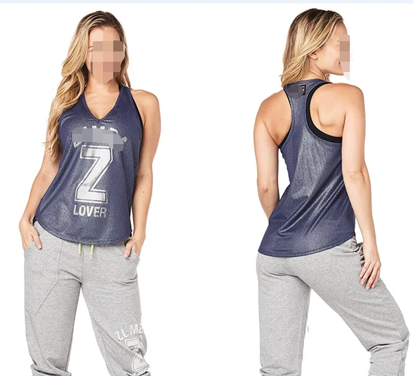 FIT FUNKY женская Трикотажная хлопковая одежда zum одежда для фитнеса футболка Топы модный жилет майка сетчатый топ t1981