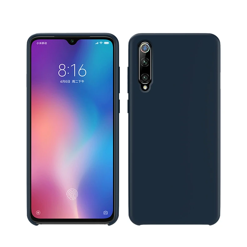 Темно-синий Чехол для спортивной камеры Xiao mi силиконовый чехол для Xiaomi mi на возраст 6, 8, 9, SE Lite 9T A2 6X mi x 3 для Red mi Note 5, 6, 7, 8, K20 Pro 6A 7A чехол - Цвет: Темно-синий