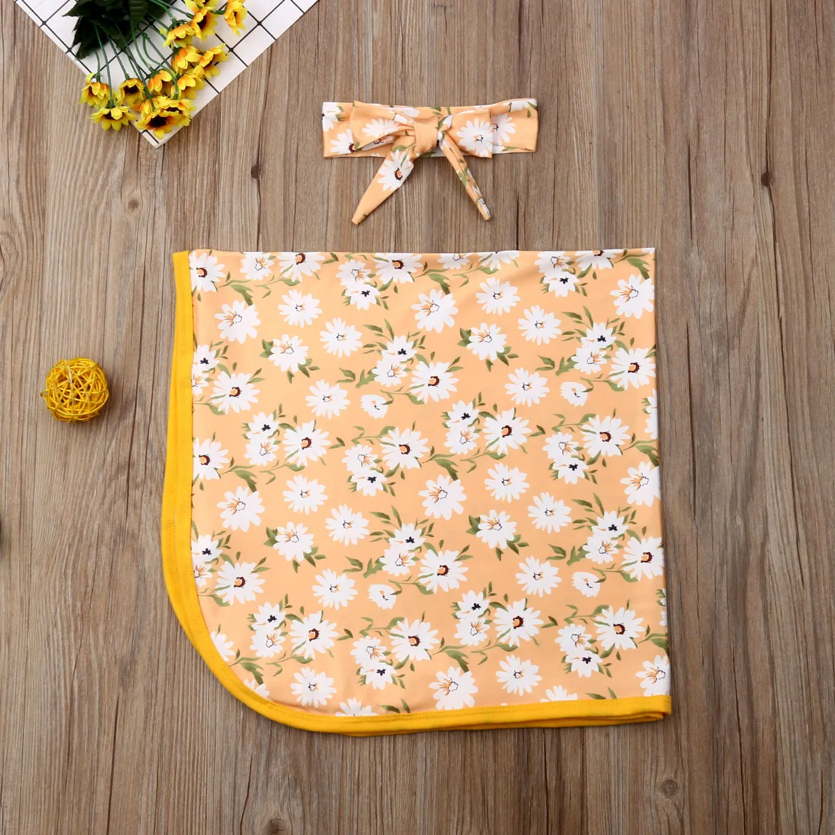 Брендовая одежда для малышей, с цветочным узором, пеленка для завёртывания для пеленания спальный мешок повязка Хлопковая детская одежда для сна