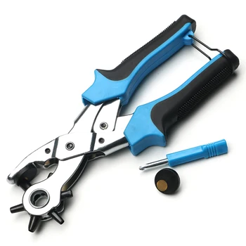 

Leather Belt Revolving Puncher Eyelet Hole Hand Plier Craft Tools Strap Machine Sewing Puncher DIY Hand Tools Multi-Size