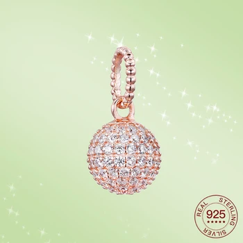 

2020NEW 925 sterling silver inlaid sparkling zircon bead charm fits the original Pandora Bracelet DIY fashion pendant PAS108