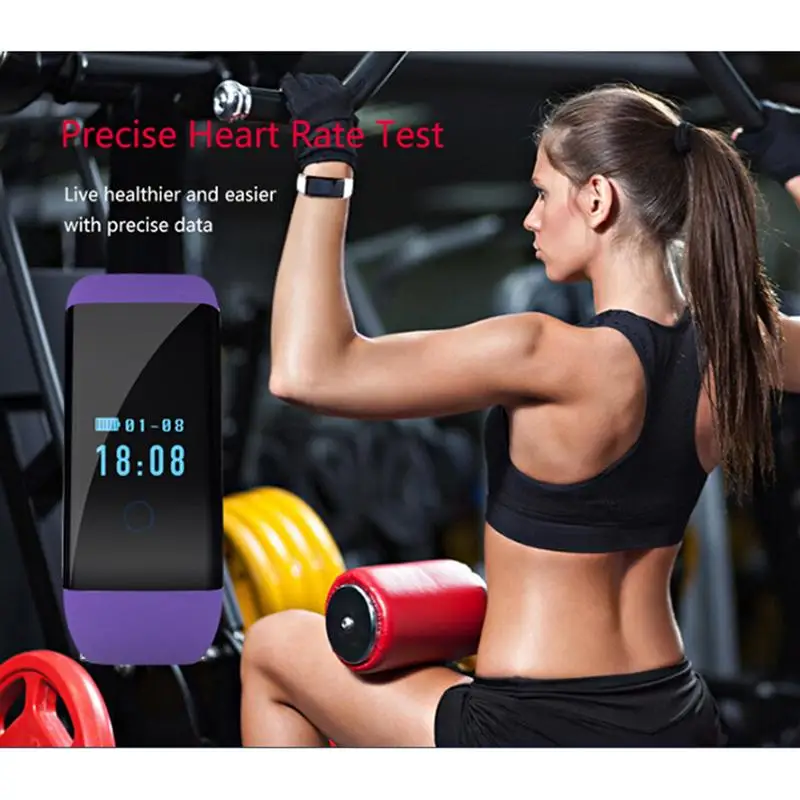 Smart Bracelet Fashion Waterproof Bluetooth 4.0 Fitness Tracker Pedimeter Heart Rate Monitor Health Sleep Monitor