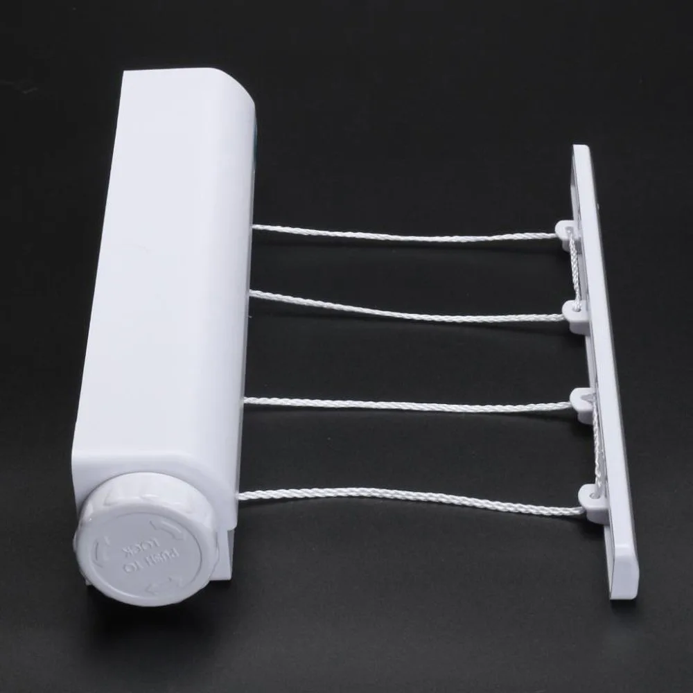 Automatic Retractable Clothesline Telescopic Four Five Lines Clothes Line Hanger Drying Rack tendedero (1)
