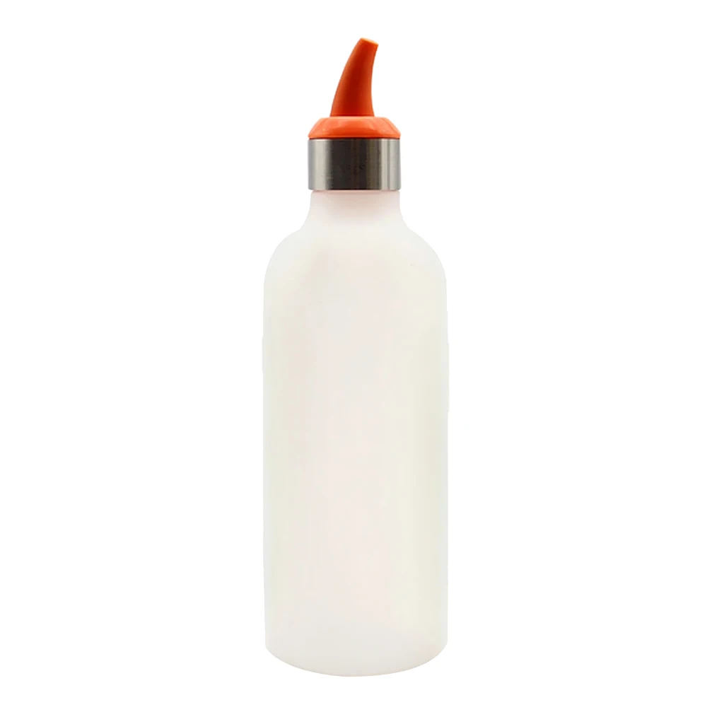 450ml Squeeze Bottle - Condiment Dispenser Ketchup Mustard Sauce Container Orange,Rosy Red,Blue