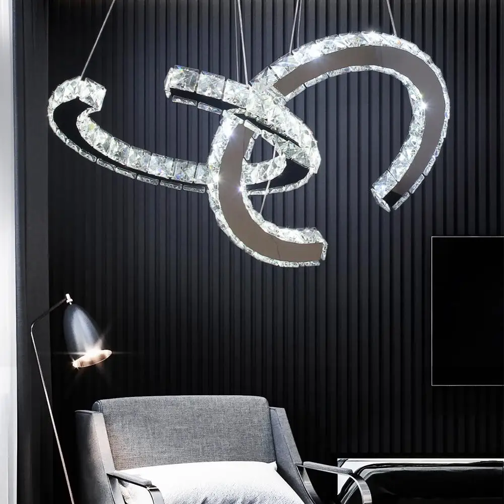 Современные хрустальные подвесные светильники подвесной светильник круг