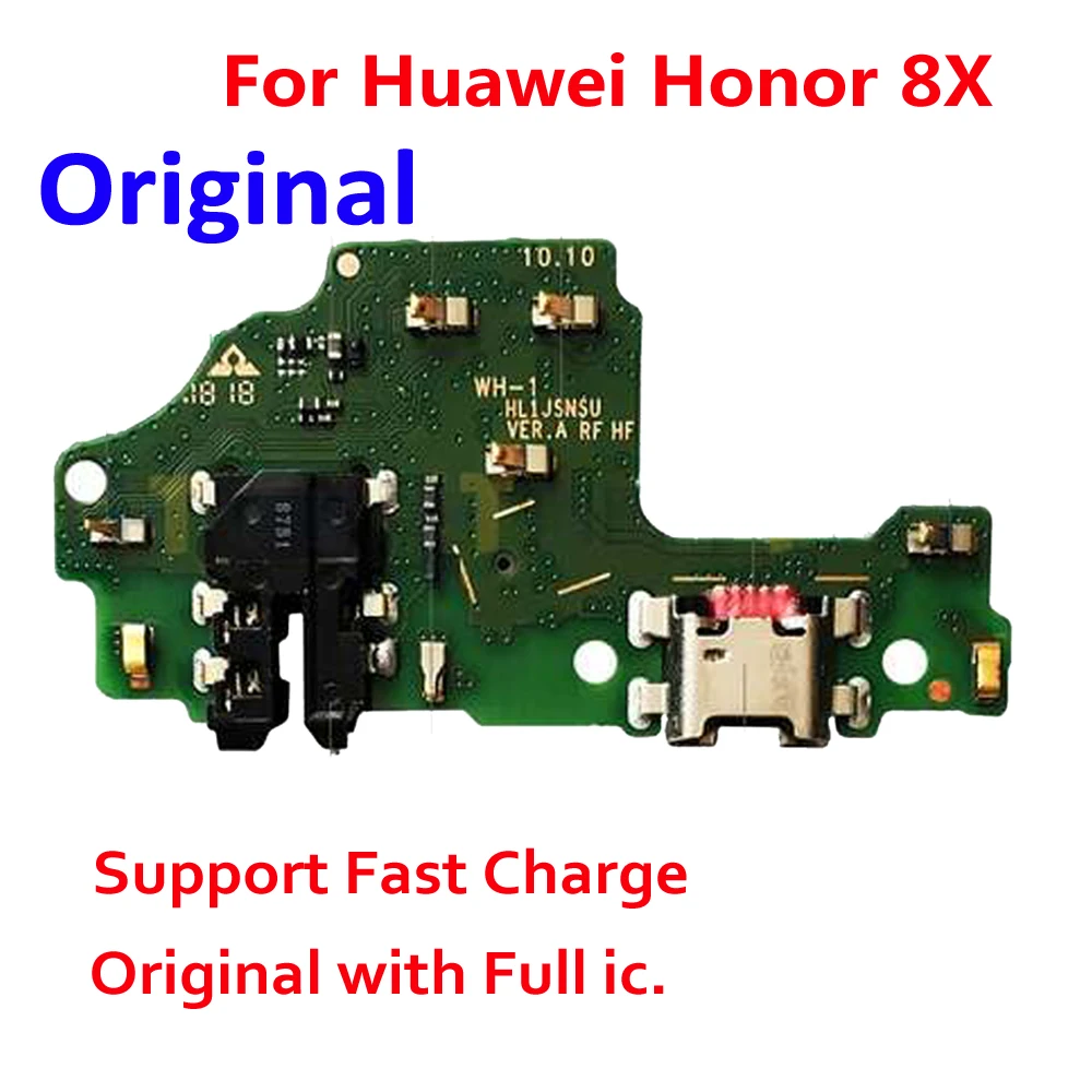 Original Charge Board For Huawei Honor 8X USB Plug Fast Charger Headset Jack Flex Cable with Microphone Mic | Мобильные телефоны и