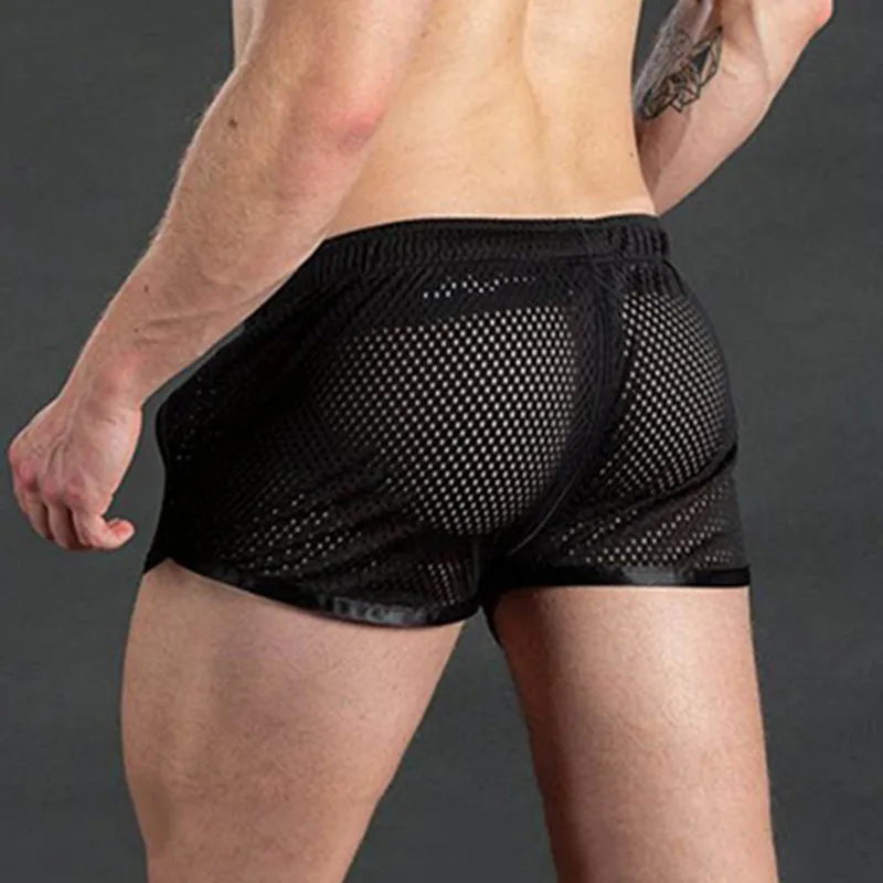 Hot Product New Summer Bodybuilding Men shorts Mesh Breathable Quick Drying Fashion Casual Joggers Fitness Sportswear Beach Brand shorts