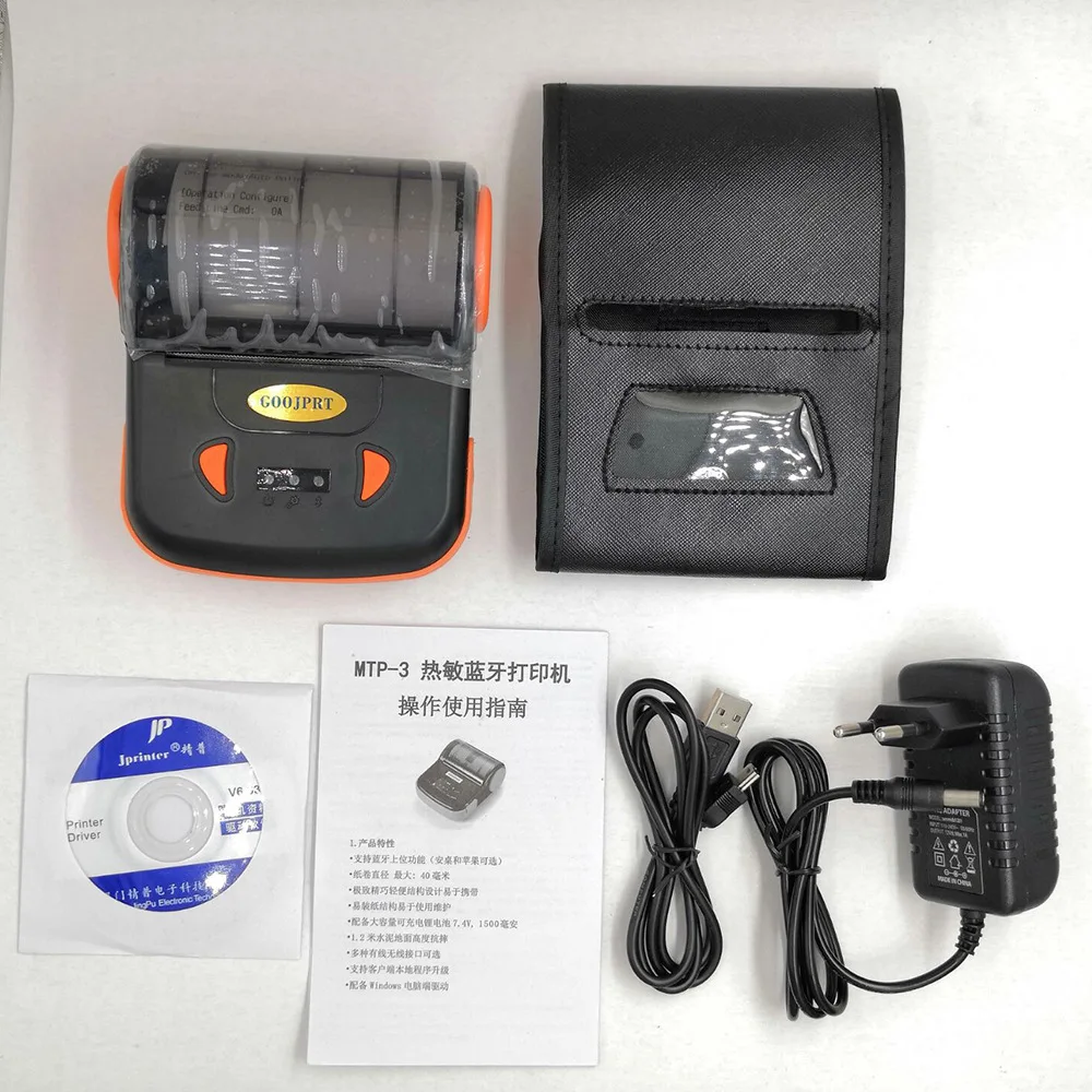 

GOOJPRT 80mm Portable Bluetooth Thermal Ticket POS Printer for Restaurant Supermarket Android IOS Maquina Recibos Termico