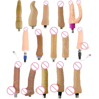 FREDORCH A2 Sex machine Attachment heated dildo Vibrating Dildo black Big Bendable Dildo Male Masturbation Cup for sex machine 4