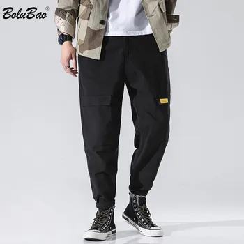 

BOLUBAO Brand Men Fashion Pants Men's Trendy Comfort Multi-Pocket Cargo Pants Street Loose Casual Harem Pants Male