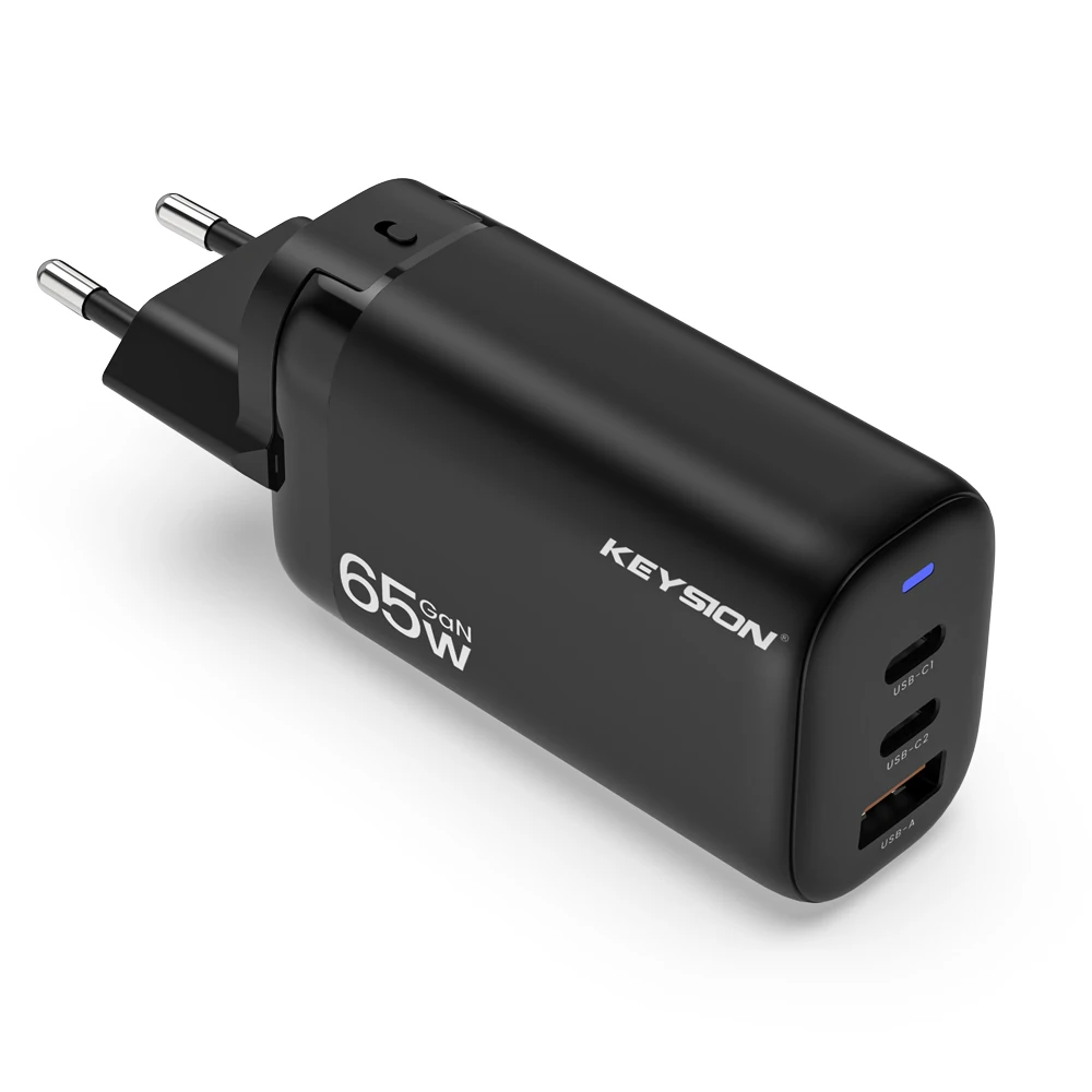 Chargeur GC PowerGaN 65W 2x USB-C/PD, 1x USB-A QC 3.0