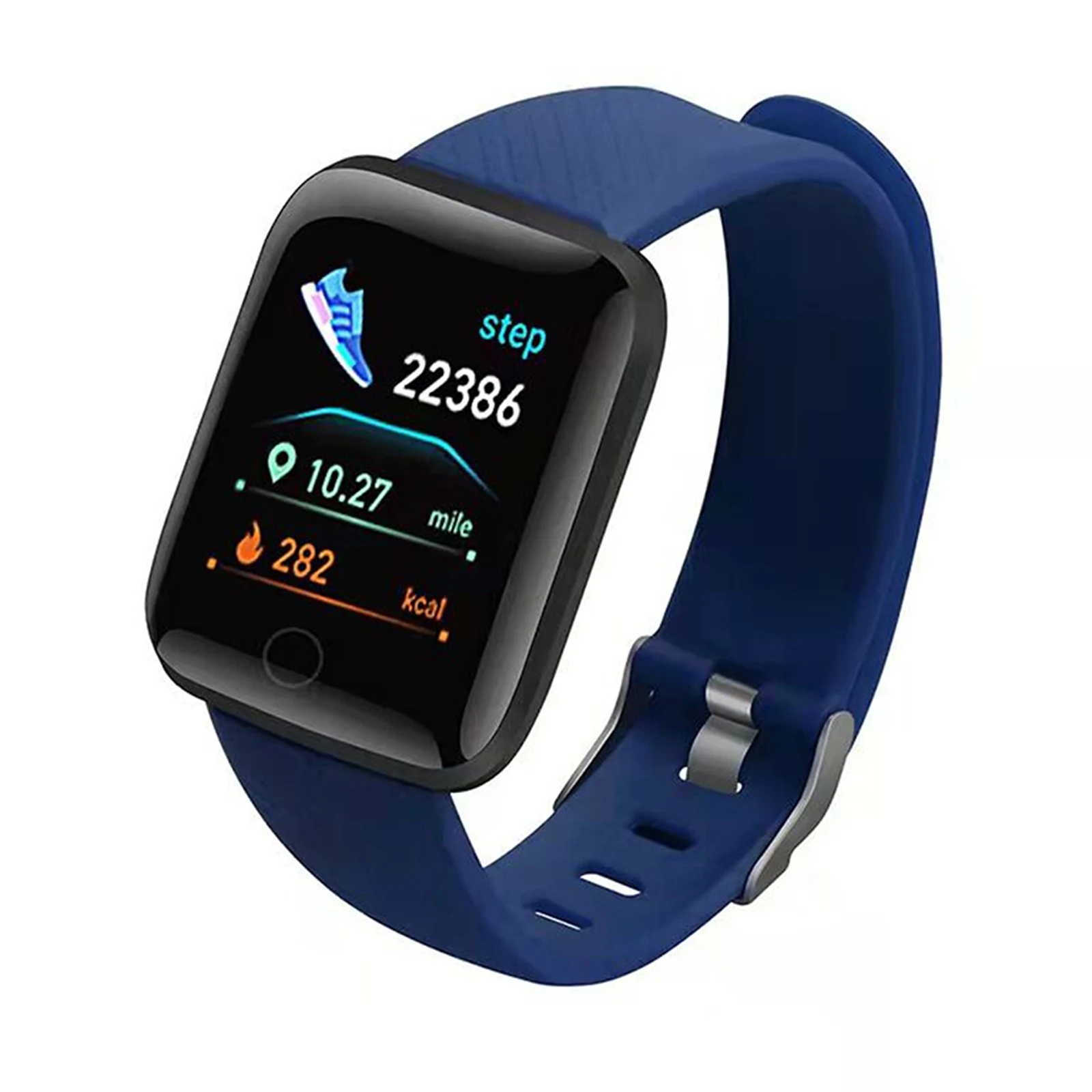 116plus Smart Sports Bracelet 1.44'' TFT Single-touch Screen Fitness/Health Monitor Long Standby IP67 Waterproof Sports Watch 