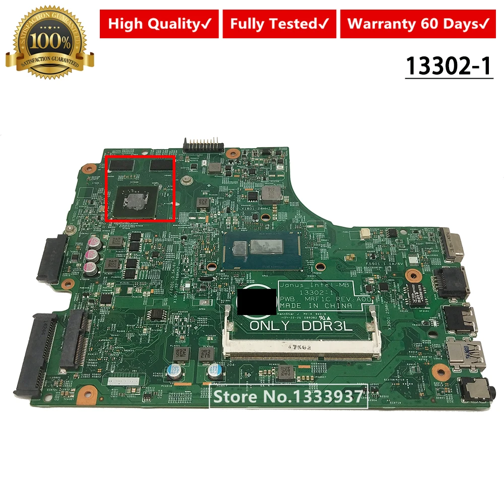 CN-0DMKXK 0DMKXK 13302-1 Материнская плата для DELL INSPIRON 3446 3546 3449 3549 материнская ноутбука SR1EF