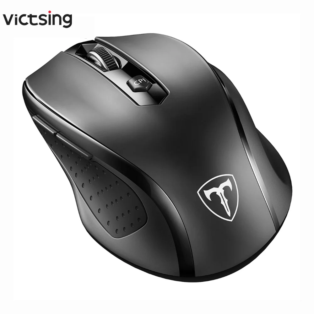 

VicTsing Wireless Mouse 3-Level DPI 6 Buttons Computer Mouse Comfortable Grip Ergonomic Mouse Gaming Mouse For Win 10/8/7/XP