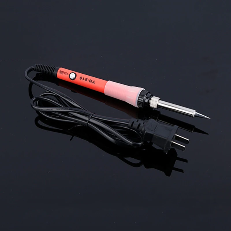 LAMEZIA 220V 60W Adjustable Temperature Electric Soldering Iron Pen Welding Tool Pencil Tip External Heat Type EU Plug