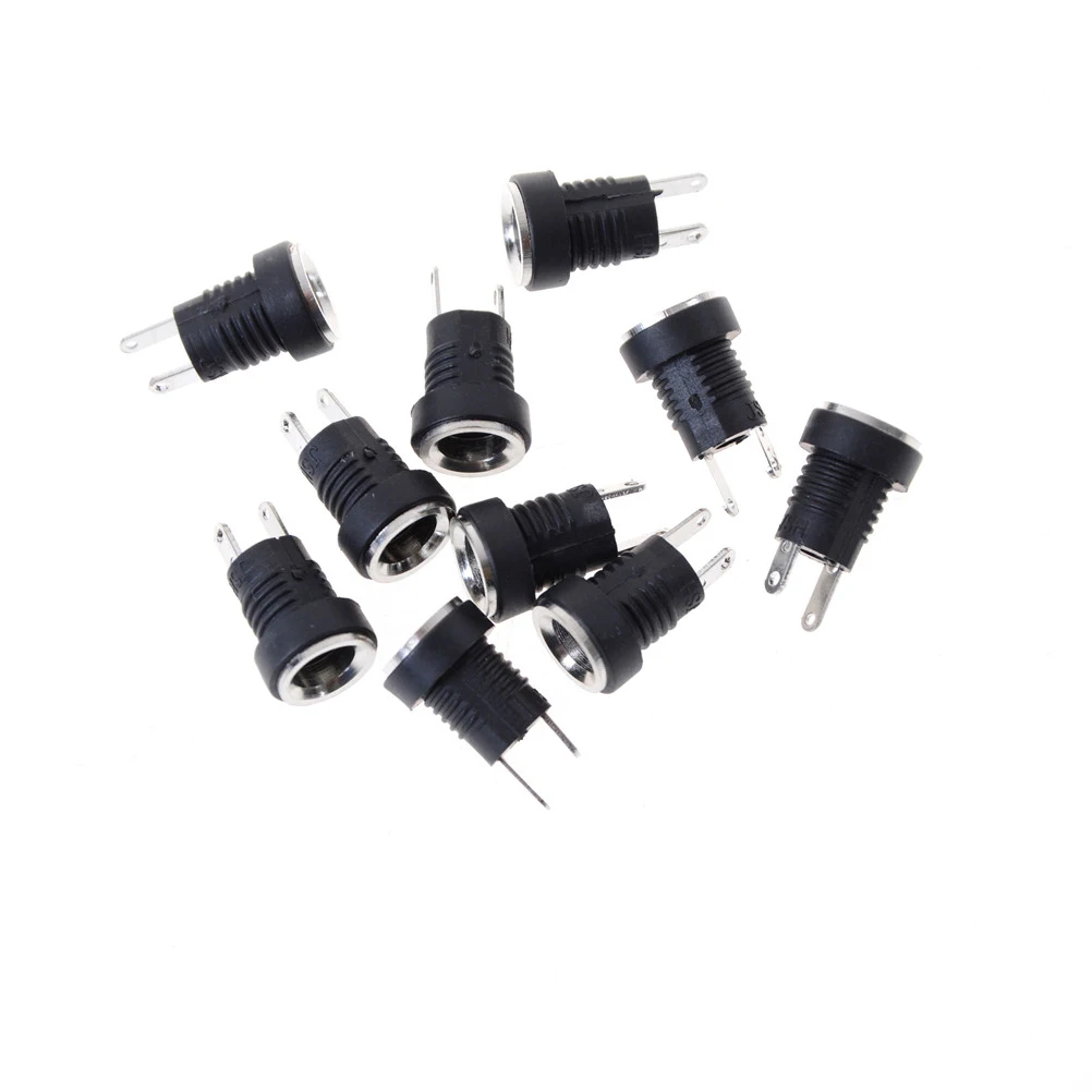 

10Pcs/Set DC-022B DC Power Jack Socket Dc Connector Adapter Interface DC022B 5.5X2.1MM Supply Jack Socket Panel Mount Plug