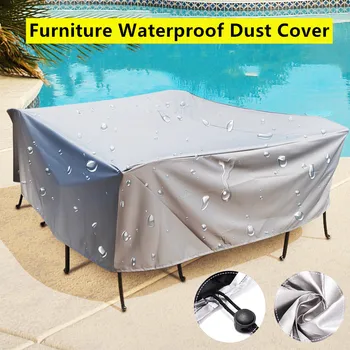 

Furniture Waterproof Dust 210D Cover For Outdoor Garden Table Chair Sofa Dust Proof Outdoor Patio Protective Cover