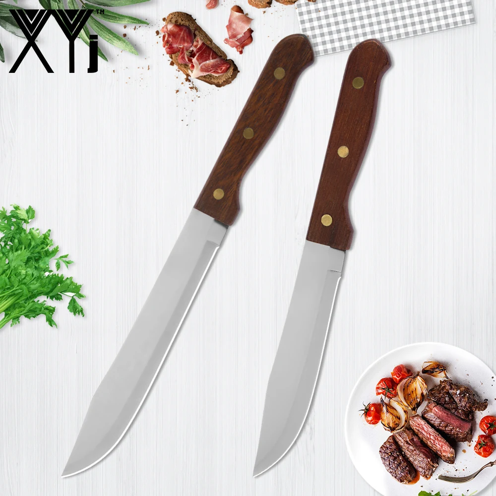XYj китайский кухонный нож для нарезки рыбы овощей мяса нержавеющая сталь полный