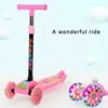 Super Long Folded Four Rounds Children's Scooters Luminous Wheel Two Modes Outdoors Scooter For Kids 1